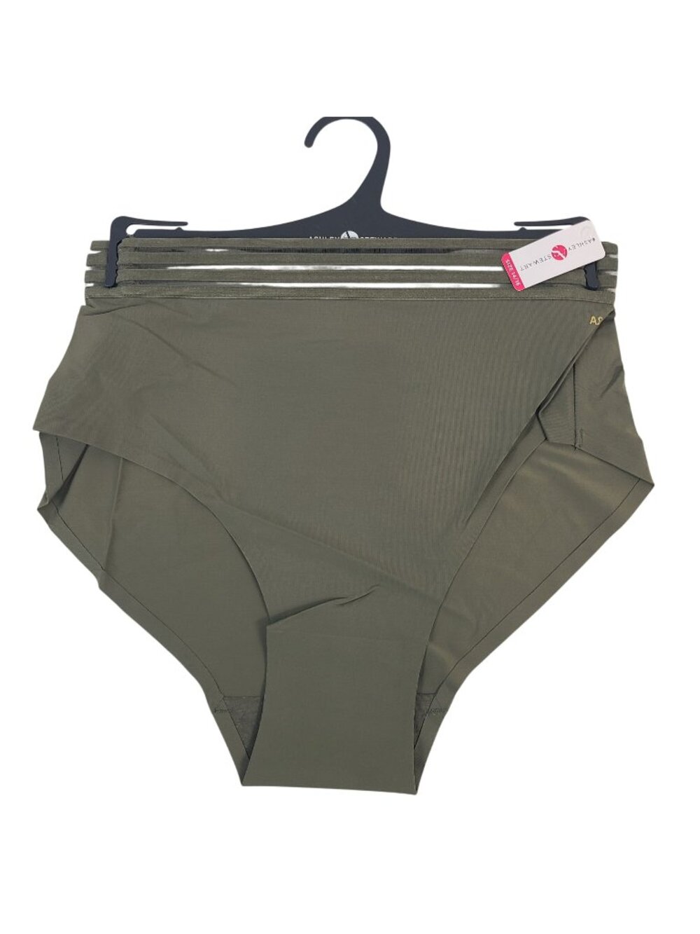 NEW Ashley Stewart Olive High-Waist Seamless Briefs Size 14/16